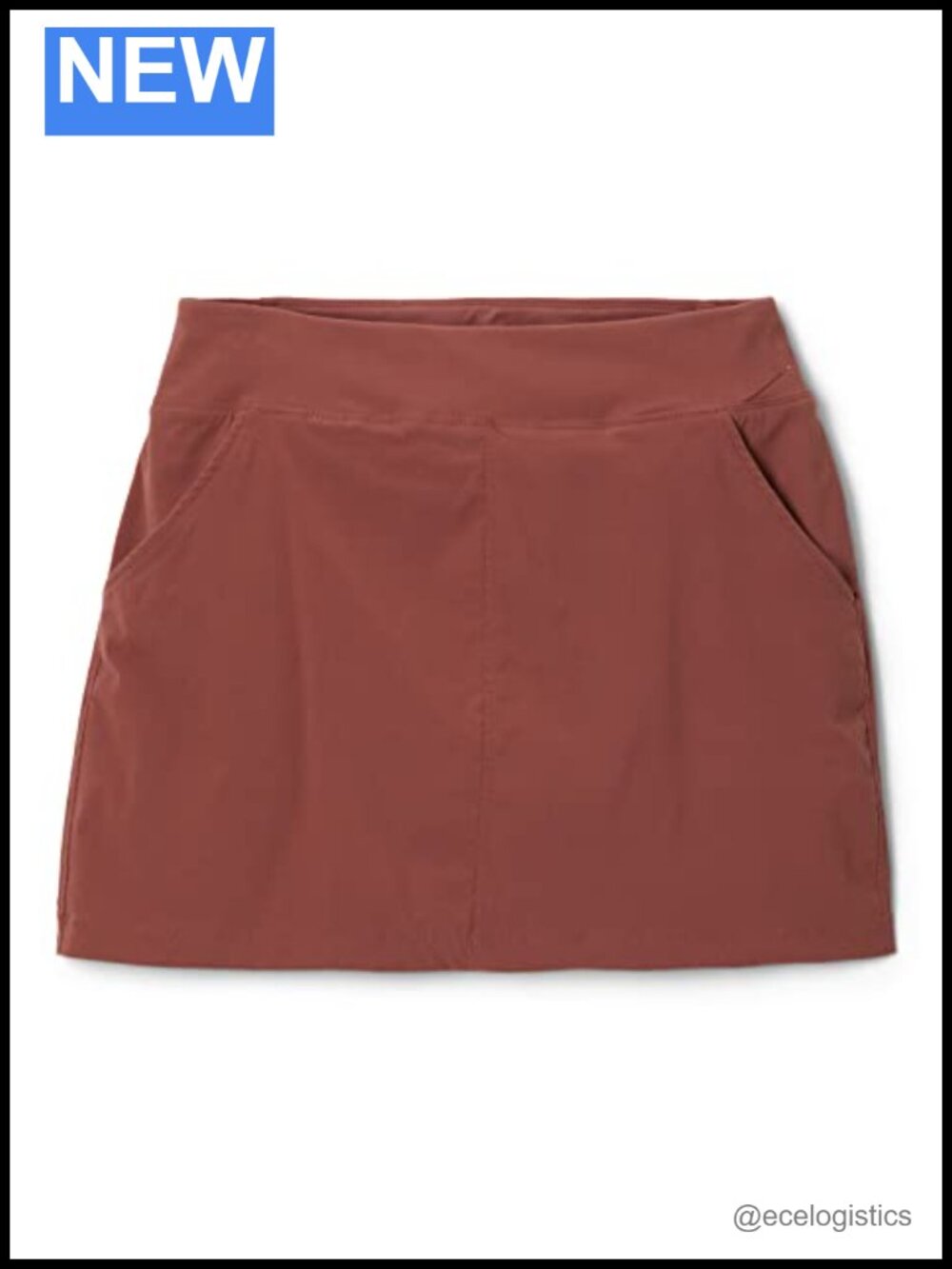 Nylon Elastane Athletic Skort UPF 50 DWR Water Repellent Pull On Mini
